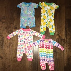 Bundle of 4 The Children’s Place stretchie suits